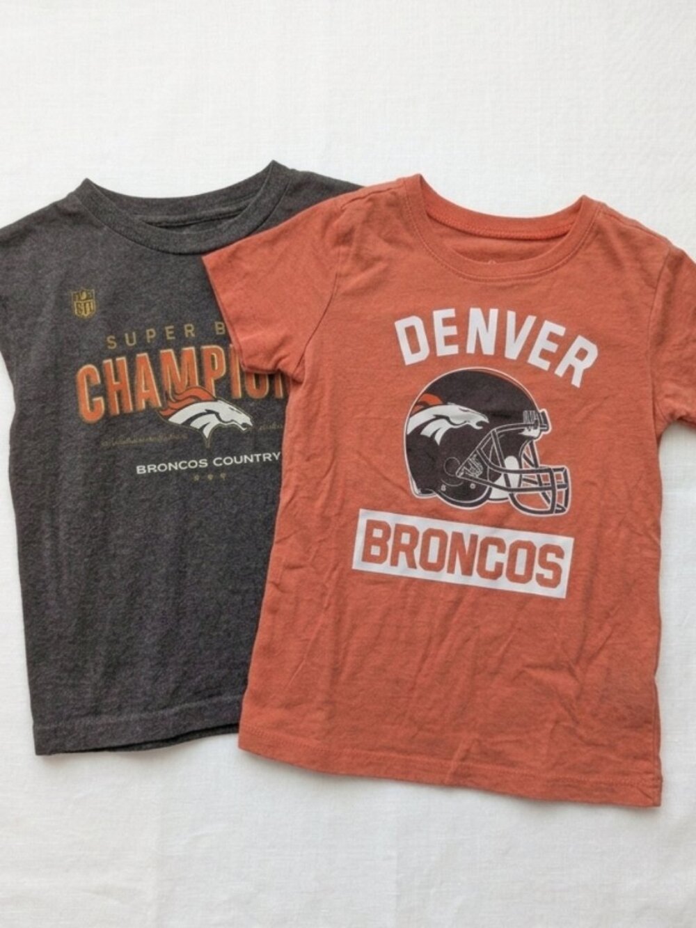 Denver Broncos Kids' T-Shirt Bundle - 2 Pack, Size 5T, Unisex